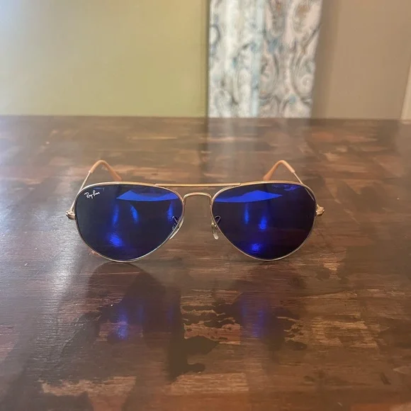 Blue aviator ray bans- comes with case! 0RB3025__112_17__STD__noshad__  main image 2